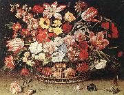 LINARD, Jacques Basket of Flowers 67 Spain oil painting artist